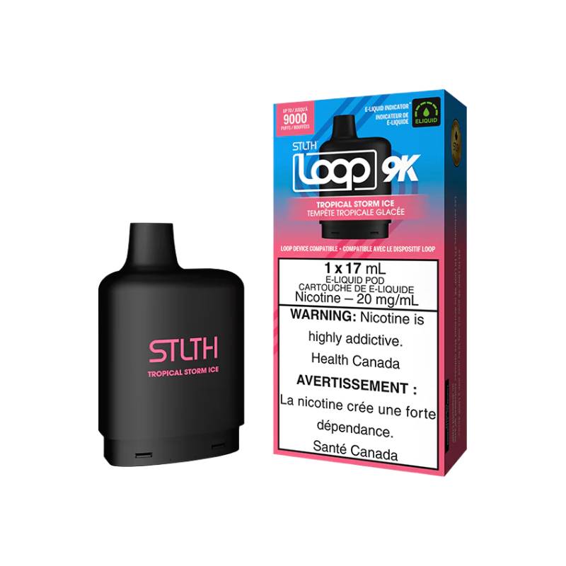 STLTH LOOP 9K PODS - TROPICAL STORM ICE, 17ML | Buy Online | Best Vaping Experience | Long-Lasting Flavor & Performance