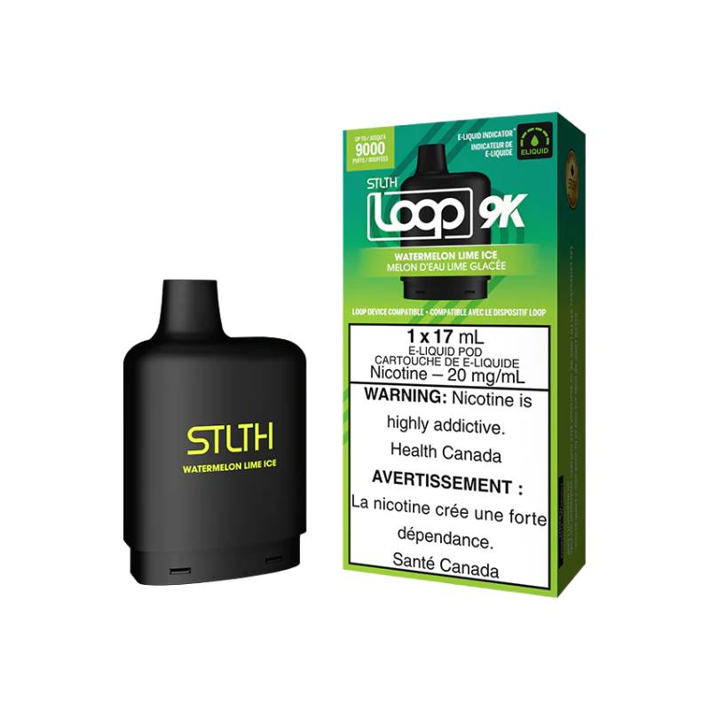 STLTH LOOP 9K PODS - WATERMELON LIME ICE, 17ML | Buy Online | Best Vaping Experience | Long-Lasting Flavor & Performance