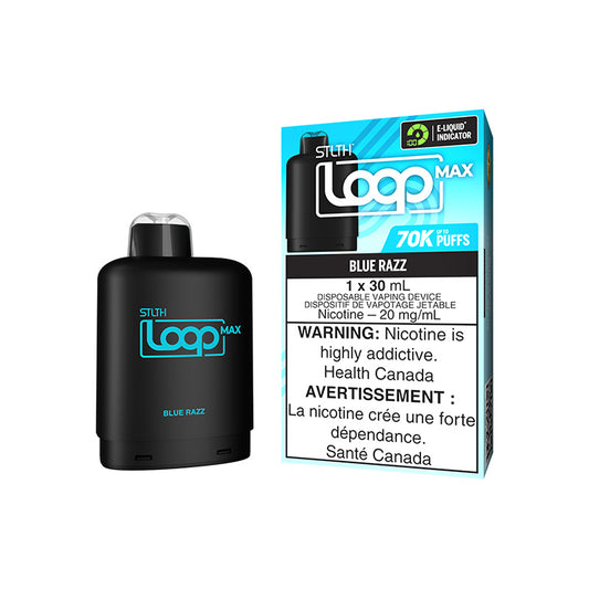 STLTH LOOP MAX POD PACK - BLUE RAZZ | Buy Online | Best Vaping Experience | Long-Lasting Flavor & Performance  | Disposable Vape |  | TORONTO | CANADA | QUEBEC