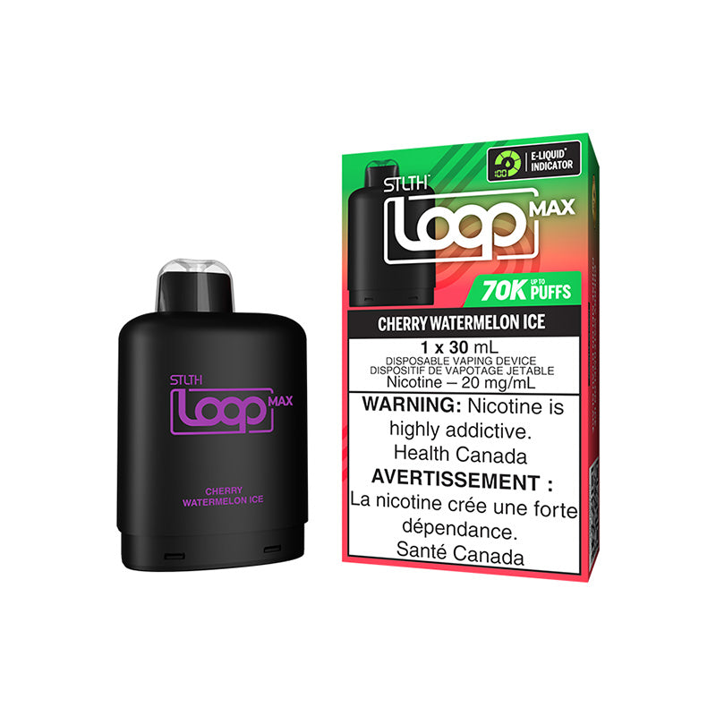 STLTH LOOP MAX POD PACK - CHERRY WATERMELON ICE | Buy Online | Best Vaping Experience | Long-Lasting Flavor & Performance | Disposable Vape | | TORONTO | CANADA | QUEBEC