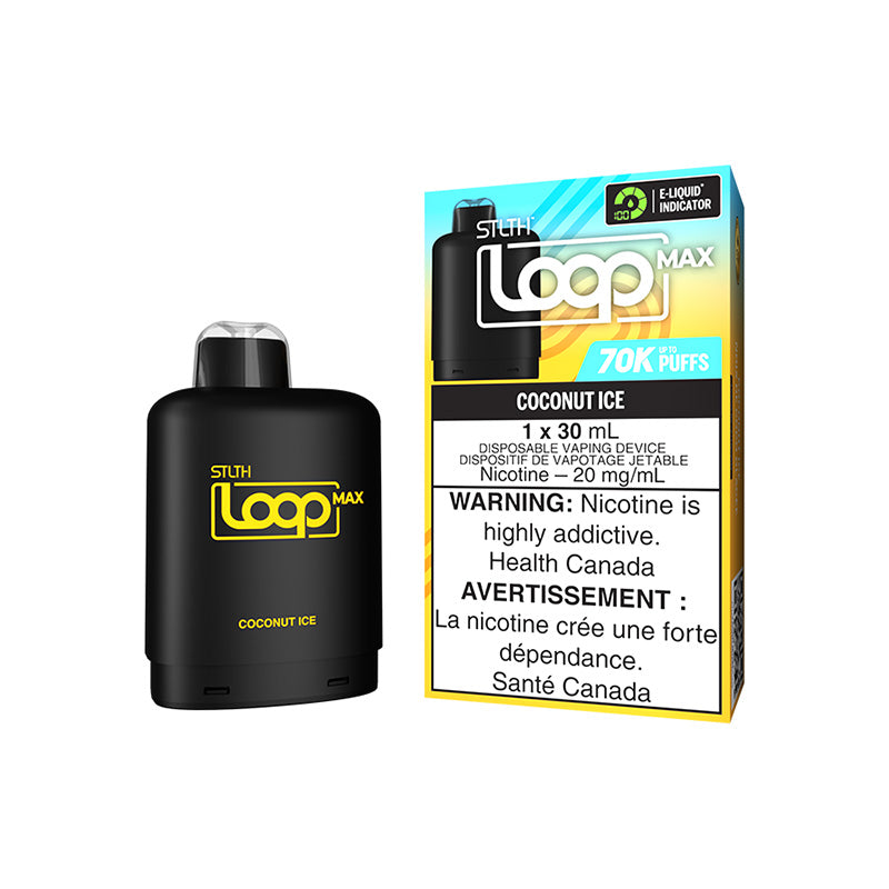 STLTH LOOP MAX POD PACK - COCONUT ICE | Buy Online | Best Vaping Experience | Long-Lasting Flavor & Performance | Disposable Vape | | TORONTO | CANADA | QUEBEC