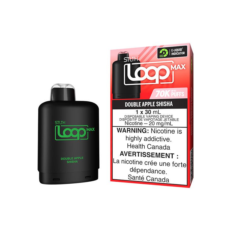 STLTH LOOP MAX POD PACK - DOUBLE APPLE SHISHA | Buy Online | Best Vaping Experience | Long-Lasting Flavor & Performance  | Disposable Vape |  | TORONTO | CANADA | QUEBEC