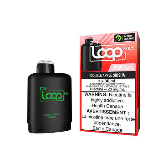STLTH LOOP MAX POD PACK - DOUBLE APPLE SHISHA | Buy Online | Best Vaping Experience | Long-Lasting Flavor & Performance  | Disposable Vape |  | TORONTO | CANADA | QUEBEC