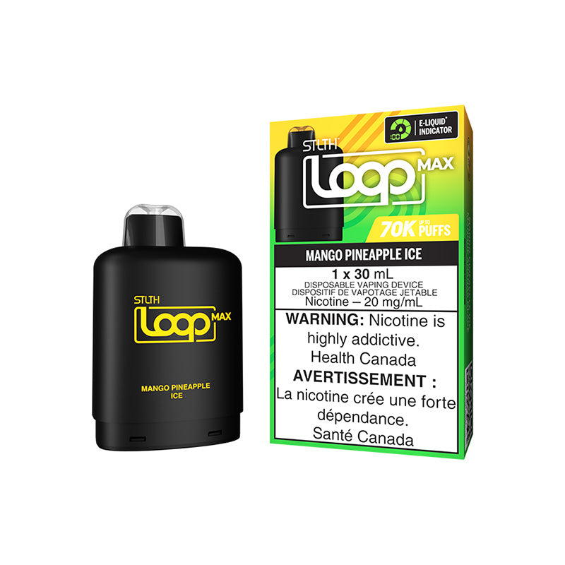STLTH LOOP MAX POD PACK - MANGO PINEAPPLE ICE | Buy Online | Best Vaping Experience | Long-Lasting Flavor & Performance | Disposable Vape | | TORONTO | CANADA | QUEBEC