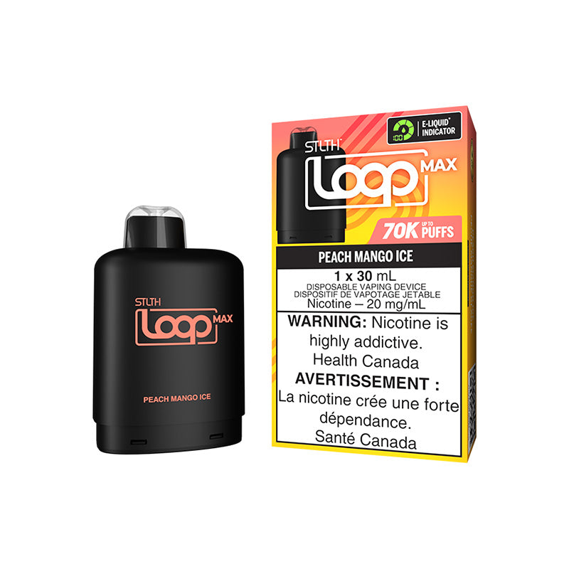 STLTH LOOP MAX POD PACK - PEACH MANGO ICE | Buy Online | Best Vaping Experience | Long-Lasting Flavor & Performance  | Disposable Vape |  | TORONTO | CANADA | QUEBEC