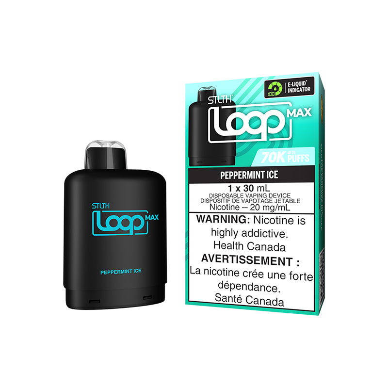 STLTH LOOP MAX POD PACK - PEPPERMINT ICE | Buy Online | Best Vaping Experience | Long-Lasting Flavor & Performance | Disposable Vape | | TORONTO | CANADA | QUEBEC
