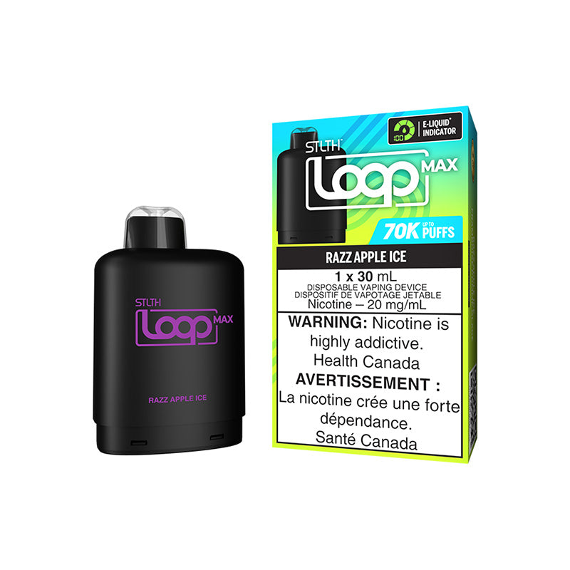 STLTH LOOP MAX POD PACK - RAZZ APPLE ICE | Buy Online | Best Vaping Experience | Long-Lasting Flavor & Performance | Disposable Vape | | TORONTO | CANADA | QUEBEC