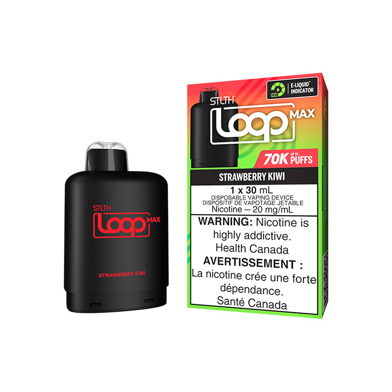 STLTH LOOP MAX POD PACK - STRAWBERRY KIWI | Buy Online | Best Vaping Experience | Long-Lasting Flavor & Performance  | Disposable Vape |  | TORONTO | CANADA | QUEBEC