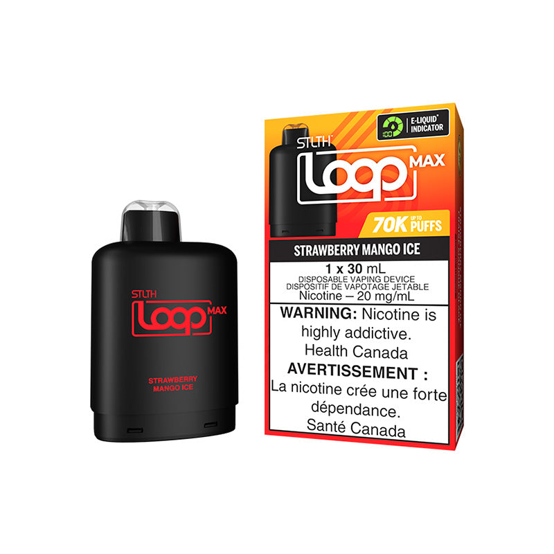 STLTH LOOP MAX POD PACK - STRAWBERRY MANGO ICE | Buy Online | Best Vaping Experience | Long-Lasting Flavor & Performance | Disposable Vape | | TORONTO | CANADA | QUEBEC