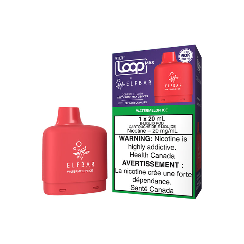 STLTH LOOP MAX X ELF BAR POD - WATERMELON ICE New City Vapes STLTH LOOP MAX X ELF BAR POD - WATERMELON ICE New City Vapes