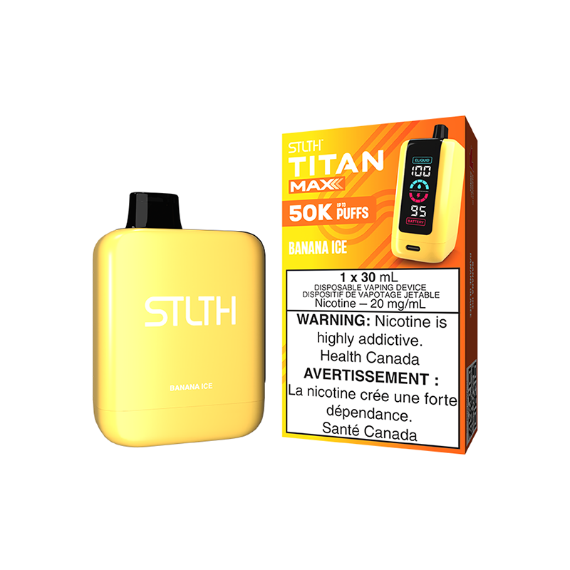 STLTH TITAN MAX DISPOSABLE - BANANA ICE – STLTH Vape Canada – New City Vapes