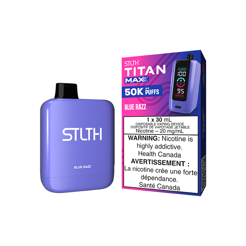 STLTH TITAN MAX DISPOSABLE - BLUE RAZZ – STLTH Vape Canada – New City Vapes
