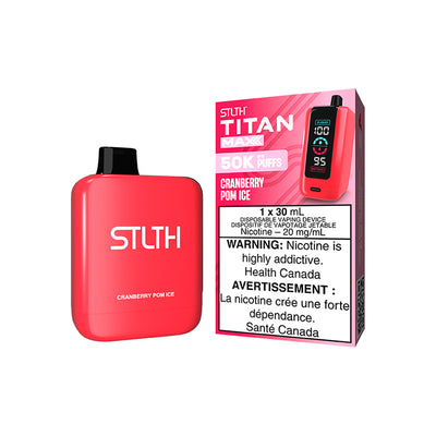 STLTH TITAN MAX DISPOSABLE - CRANBERRY POM ICE