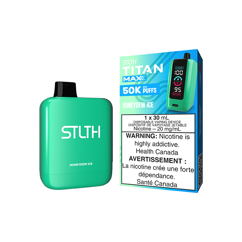 STLTH TITAN MAX DISPOSABLE - HONEYDEW ICE – STLTH Vape Canada – New City Vapes