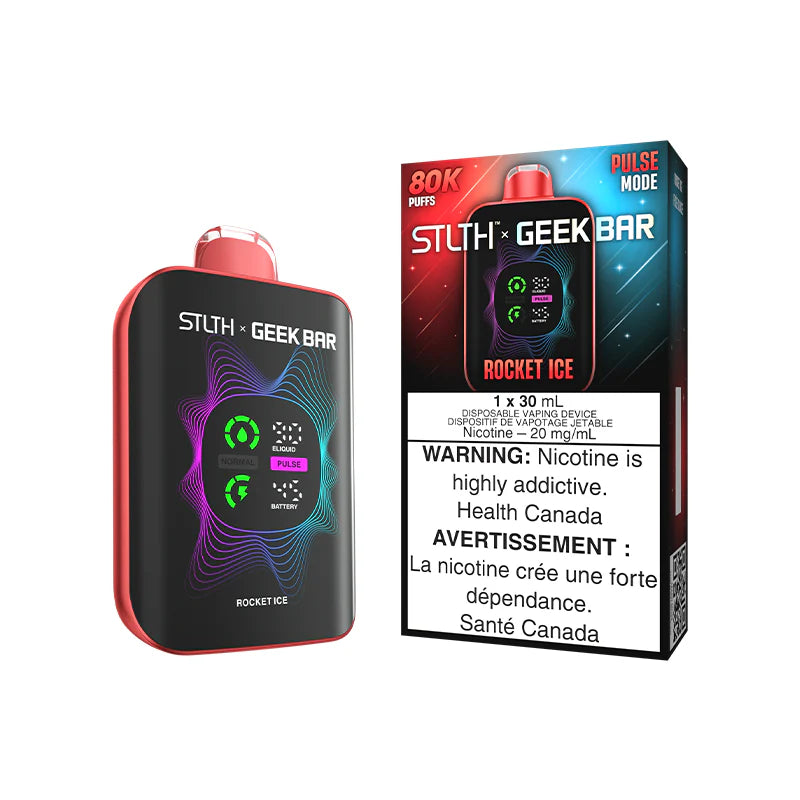 STLTH X GEEKBAR 80K Disposable Rocket Ice Package