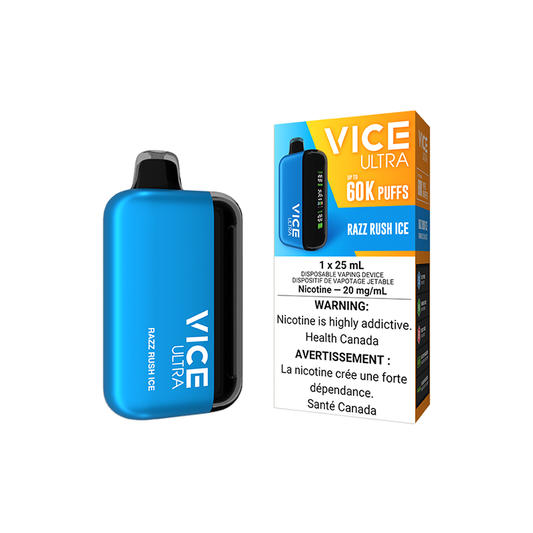 VICE ULTRA 60K DISPOSABLE - RAZZ RUSH ICE | Buy Online | Best Vaping Experience | Long-Lasting Flavor & Performance