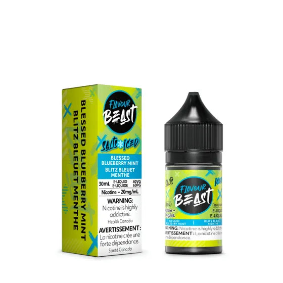 FLAVOUR BEAST BLESSED BLUEBERRY MINT SALTS E-LIQUID | Buy Online | Best Vaping Experience | Long-Lasting Flavor & Performance