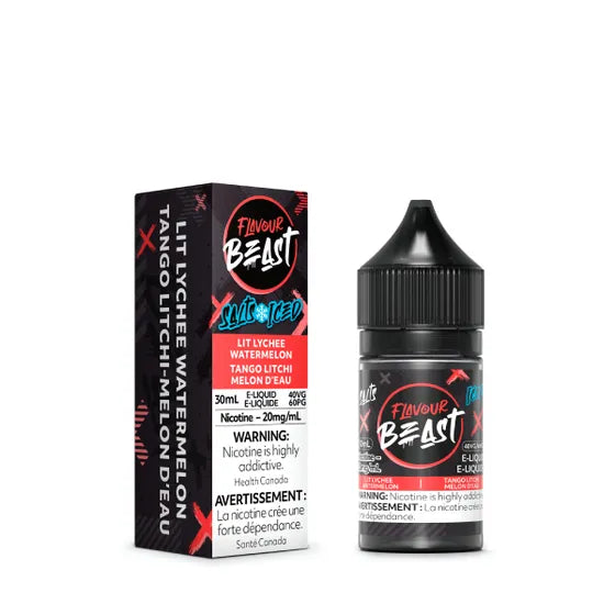 FLAVOUR BEAST LIT LYCHEE WATERMELON ICED SALTS E-LIQUID | Buy Online | Best Vaping Experience | Long-Lasting Flavor & Performance