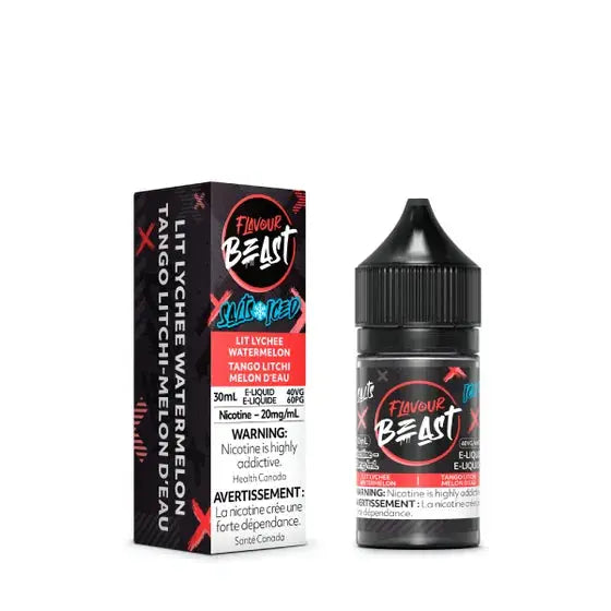 FLAVOUR BEAST LIT LYCHEE WATERMELON ICED SALTS E-LIQUID | Buy Online | Best Vaping Experience | Long-Lasting Flavor & Performance