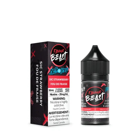 FLAVOUR BEAST SIC STRAWBERRY ICED SALTS E-LIQUID | Buy Online | Best Vaping Experience | Long-Lasting Flavor & Performance