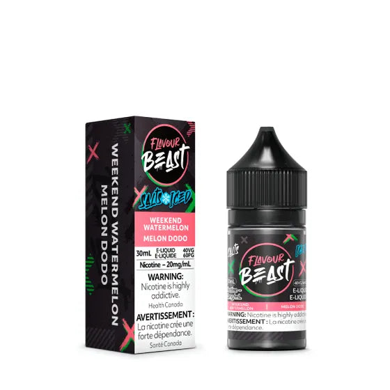 FLAVOUR BEAST WEEKEND WATERMELON ICED SALTS E-LIQUID | Buy Online | Best Vaping Experience | Long-Lasting Flavor & Performance
