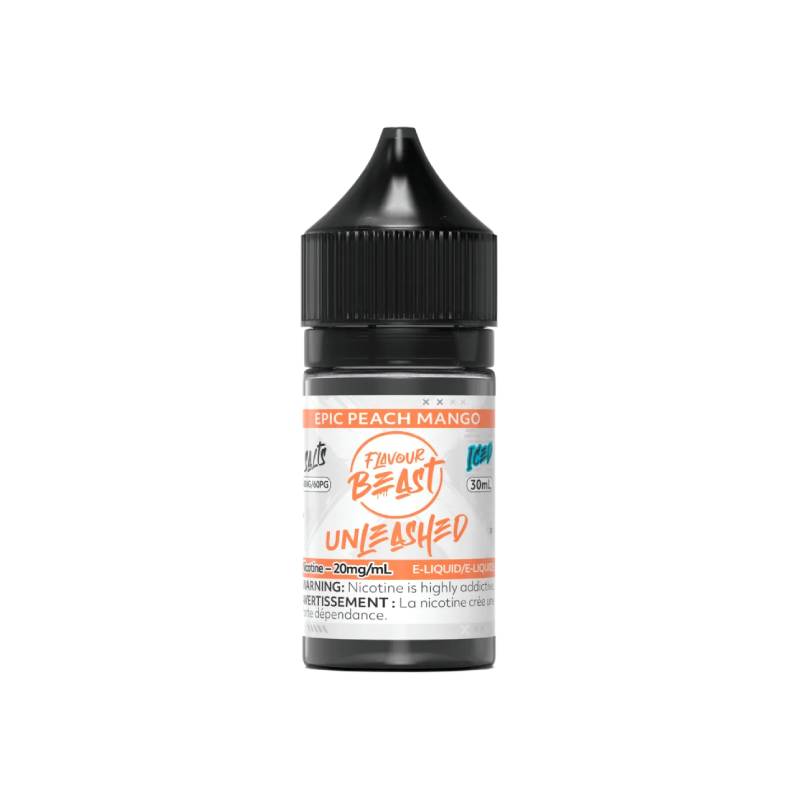 FLAVOUR BEAST UNLEASHED SALTS E-LIQUID - EPIC PEACH MANGO, 30ML | Buy Online | Best Vaping Experience | Long-Lasting Flavor & Performance