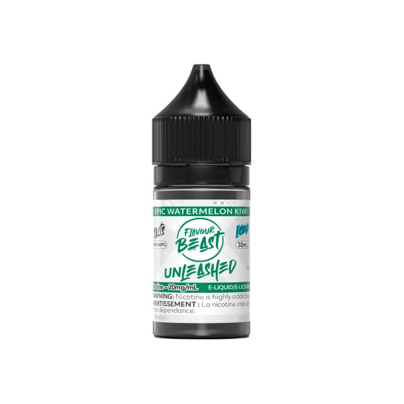 FLAVOUR BEAST UNLEASHED SALTS E-LIQUID - EPIC WATERMELON KIWI, 30ML | Buy Online | Best Vaping Experience | Long-Lasting Flavor & Performance