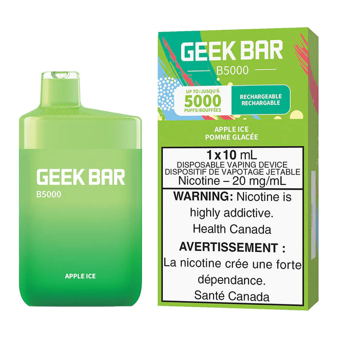 GEEK BAR B5000 DISPOSABLE - APPLE ICE | Buy Online | Best Vaping Experience | Long-Lasting Flavor & Performance