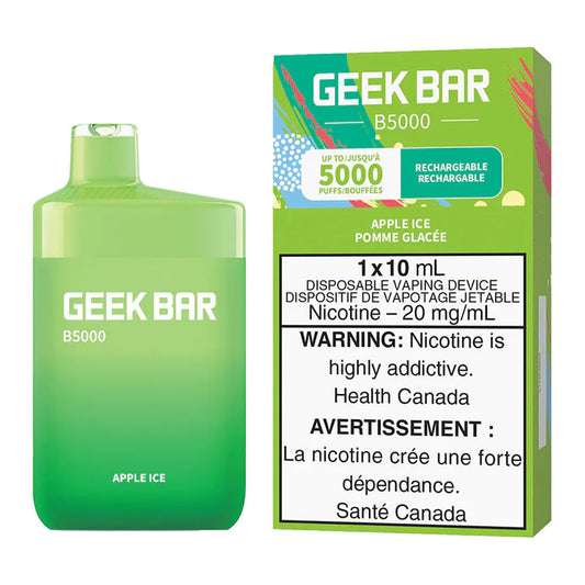 GEEK BAR B5000 DISPOSABLE - APPLE ICE | Buy Online | Best Vaping Experience | Long-Lasting Flavor & Performance