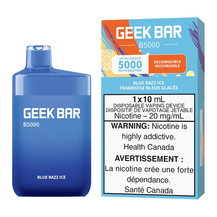 GEEK BAR B5000 DISPOSABLE - BLUE RAZZ ICE | Buy Online | Best Vaping Experience | Long-Lasting Flavor & Performance