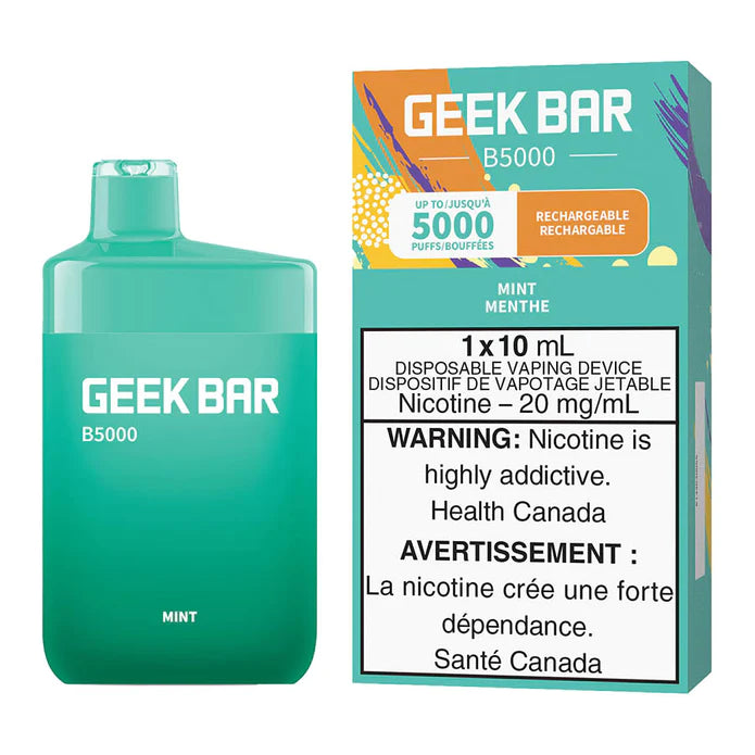 GEEK BAR B5000 DISPOSABLE - MINT | Buy Online | Best Vaping Experience | Long-Lasting Flavor & Performance