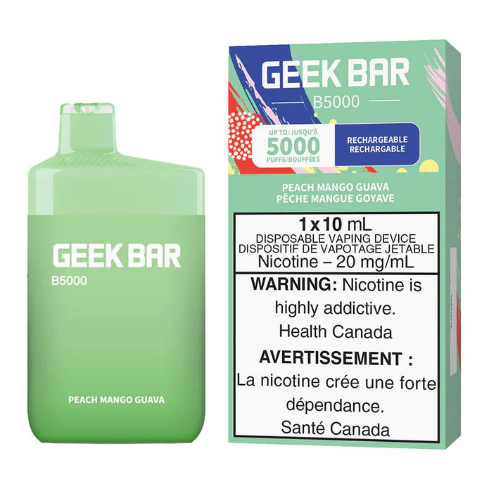 GEEK BAR B5000 DISPOSABLE - PEACH MANGO GUAVA | Buy Online | Best Vaping Experience | Long-Lasting Flavor & Performance