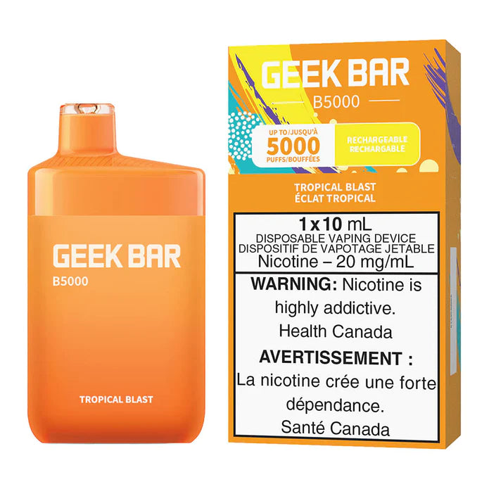 GEEK BAR B5000 DISPOSABLE - TROPICAL BLAST | Buy Online | Best Vaping Experience | Long-Lasting Flavor & Performance