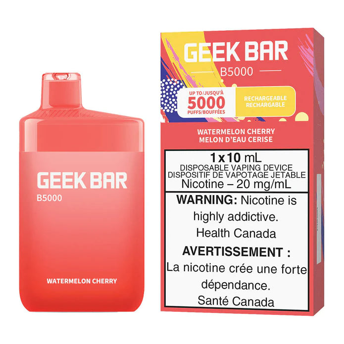 GEEK BAR B5000 DISPOSABLE - WATERMELON CHERRY | Buy Online | Best Vaping Experience | Long-Lasting Flavor & Performance