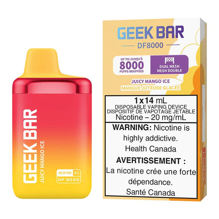 GEEK BAR DF8000 DISPOSABLE - JUICY MANGO ICE | Buy Online | Best Vaping Experience | Long-Lasting Flavor & Performance