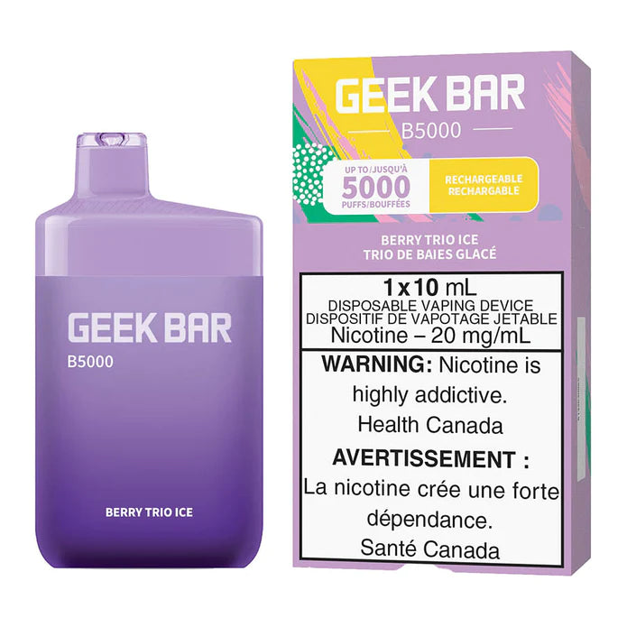GEEK BAR B5000 DISPOSABLE - BERRY TRIO ICE | Buy Online | Best Vaping Experience | Long-Lasting Flavor & Performance