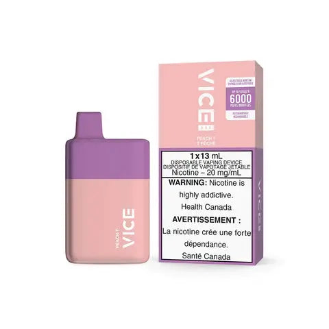 VICE BOX PEACH T DISPOSABLE VAPE | Buy Online | Best Vaping Experience | Long-Lasting Flavor & Performance