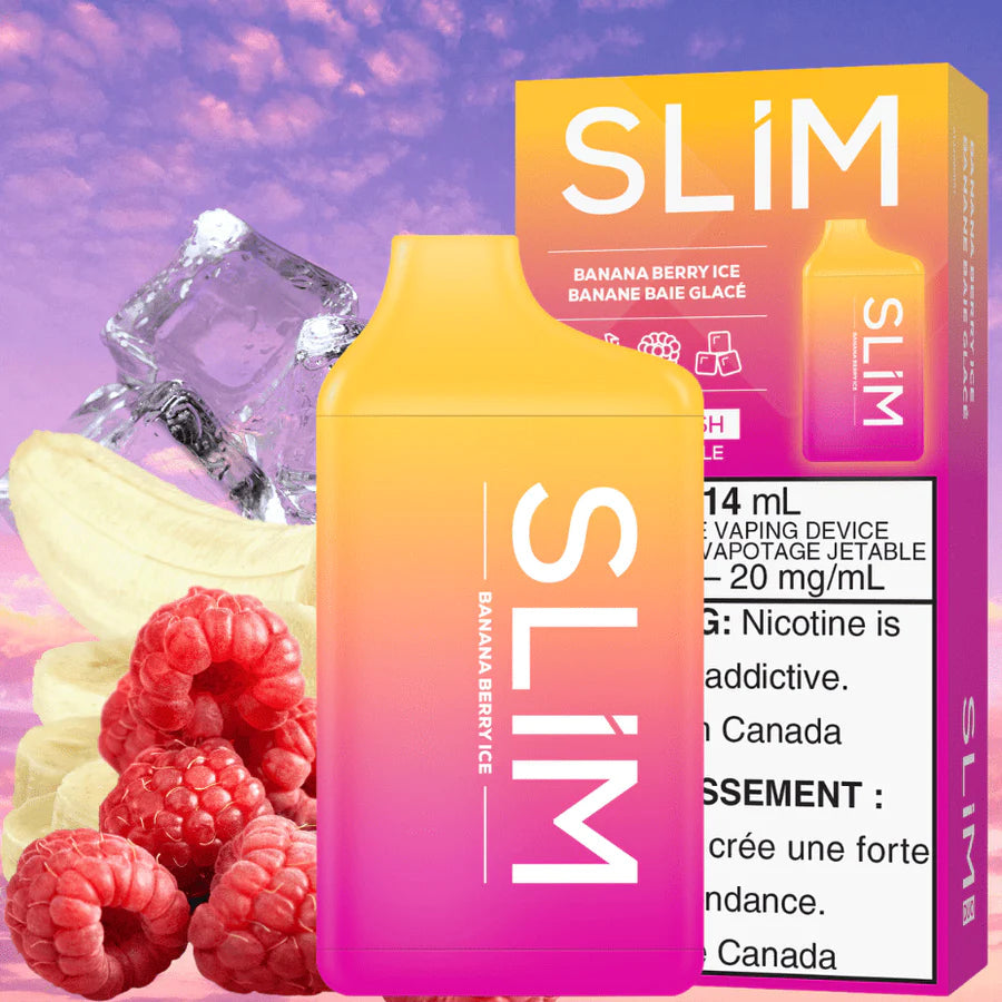 SLIM 7500 DISPOSABLE - BANANA BERRY ICE | Buy Online | Best Vaping Experience | Long-Lasting Flavor & Performance