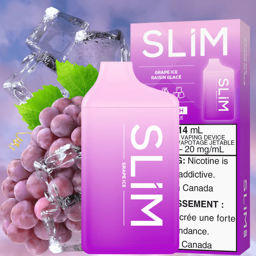 SLIM 7500 DISPOSABLE - GRAPE ICE | Buy Online | Best Vaping Experience | Long-Lasting Flavor & Performance