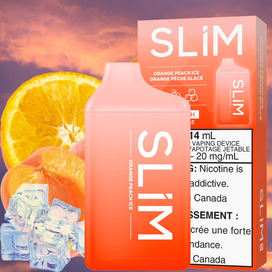 SLIM 7500 DISPOSABLE - ORANGE PEACH ICE | Buy Online | Best Vaping Experience | Long-Lasting Flavor & Performance