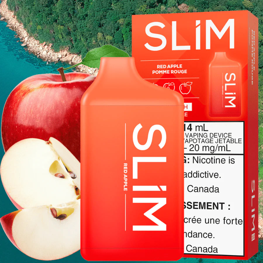 SLIM 7500 DISPOSABLE - RED APPLE | Buy Online | Best Vaping Experience | Long-Lasting Flavor & Performance
