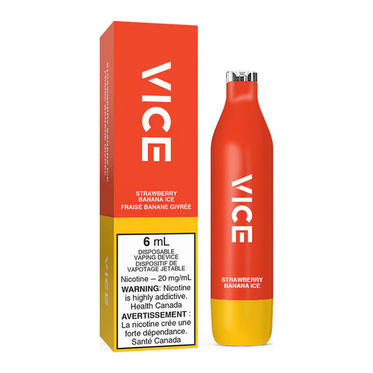 VICE 2500 DISPOSABLE - STRAWBERRY BANANA ICE | Buy Online | Best Vaping Experience | Long-Lasting Flavor & Performance