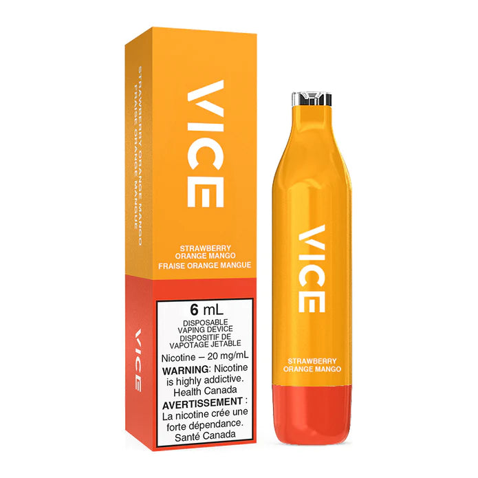 VICE 2500 DISPOSABLE - STRAWBERRY ORANGE MANGO | Buy Online | Best Vaping Experience | Long-Lasting Flavor & Performance