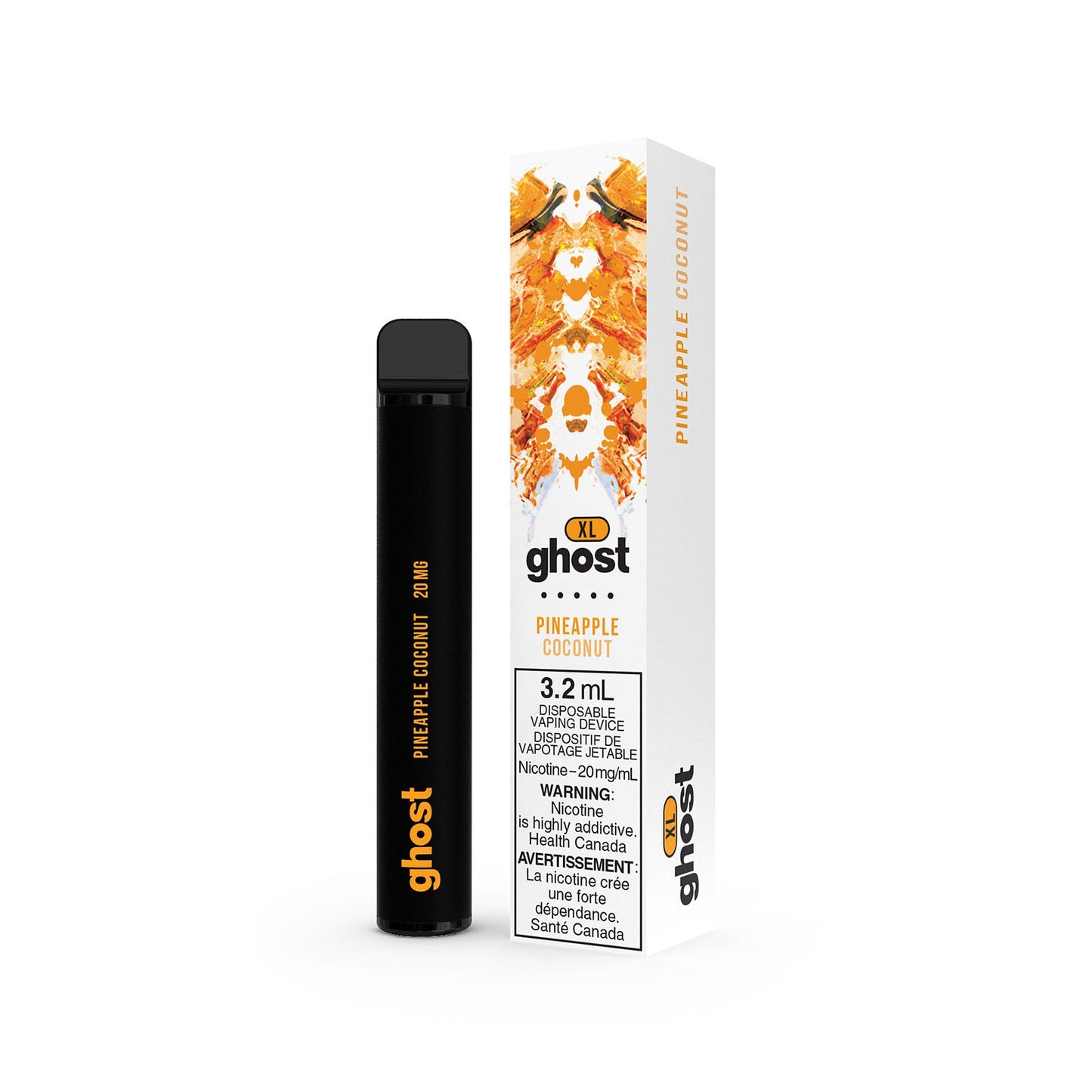 GHOST XL DISPOSABLE - PINEAPPLE COCONUT | Buy Online | Best Vaping Experience | Long-Lasting Flavor & Performance