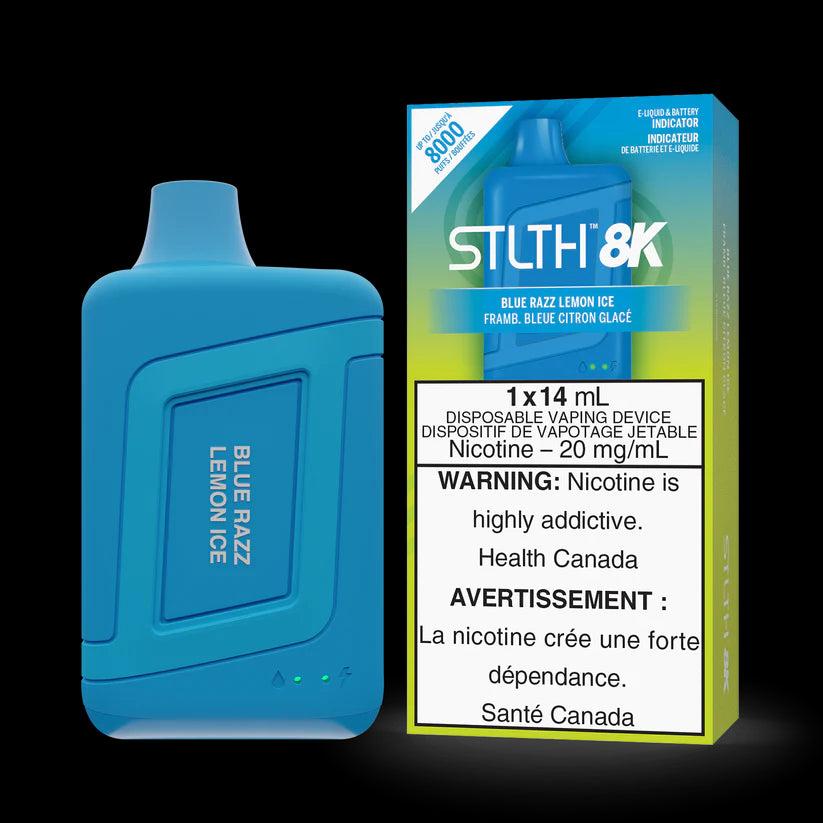 STLTH BOX 8K DISPOSABLE - BLUE RAZZ LEMON ICE | Buy Online | Best Vaping Experience | Long-Lasting Flavor & Performance