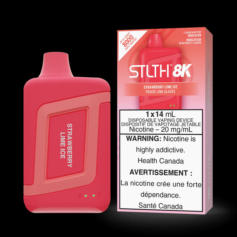 STLTH BOX 8K DISPOSABLE - STRAWBERRY LIME ICE – New City Vapes