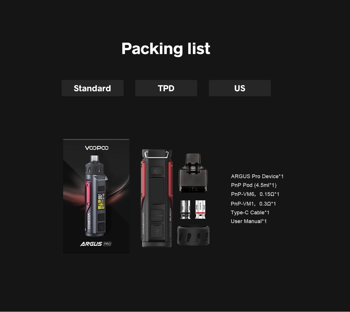 VOOPOO ARGUS PRO KIT