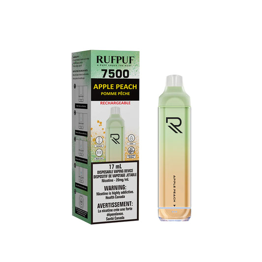 RUFPUF 7500 DISPOSABLE - APPLE PEACH