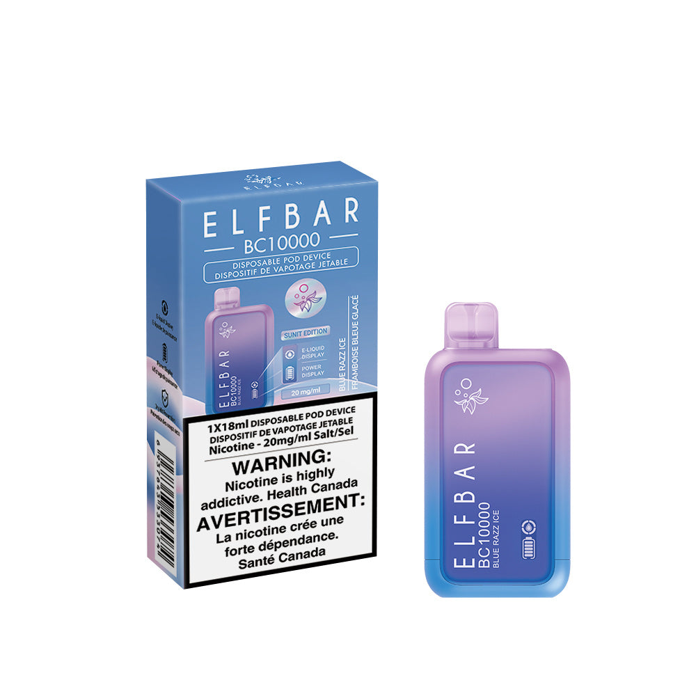 ELF BAR BC10000 Disposable Vape - Blue Razz Ice | 10,000 Puffs | Buy Online | Best Vaping Experience | Long-Lasting Flavor & Performance