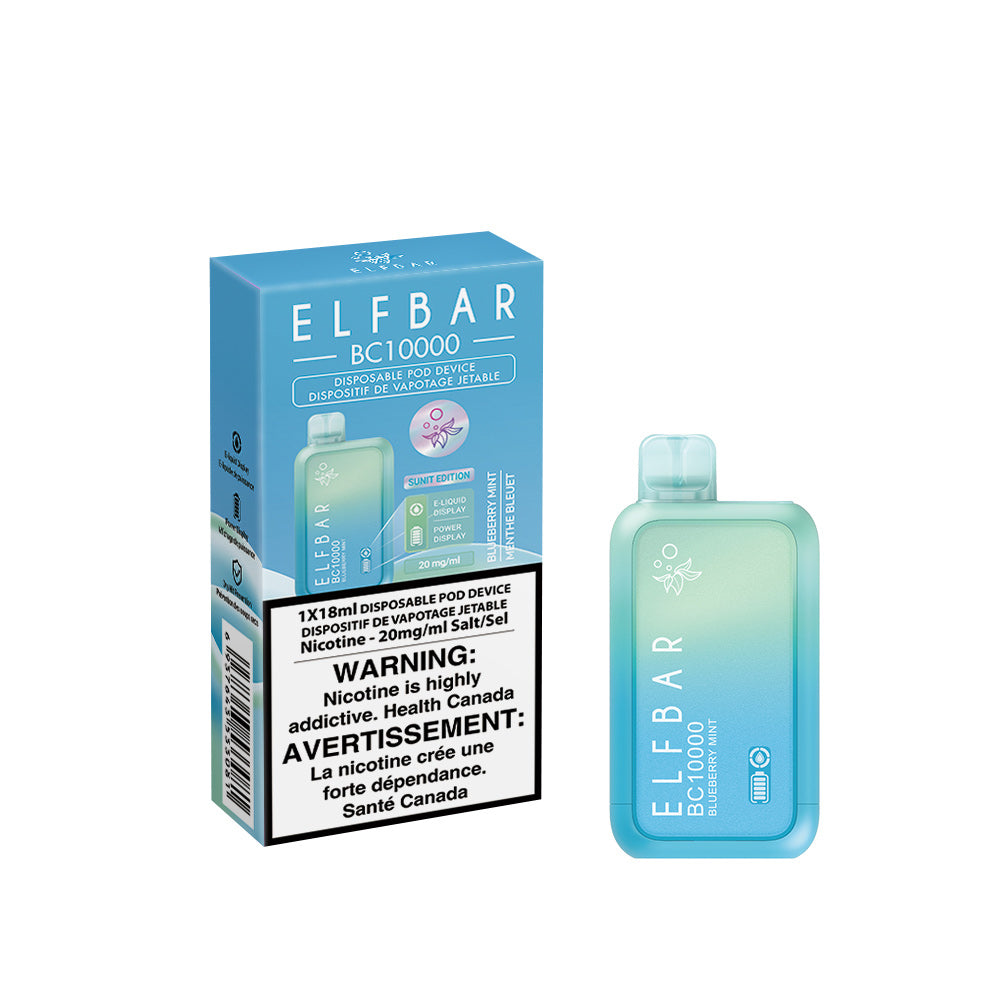 ELF BAR BC10000 Disposable Vape - Blueberry Mint | 10,000 Puffs